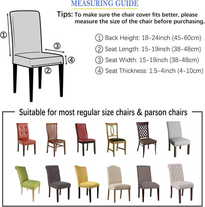 Dining Chair Covers, Parsons Chair Slipcovers Set of 4