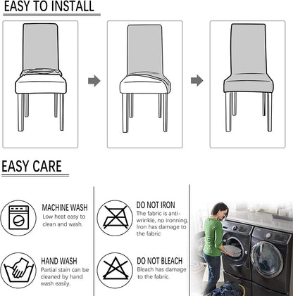 Dining Chair Covers, Parsons Chair Slipcovers Set of 4