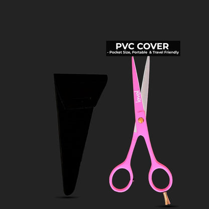 Professional Hair Scissors 6.5” - High Carbon Stainless Steel Barber Salon & Home Use Hair Cutting Scissors – Super Sharp Hair Shears Blades - Ergonomic for Men, Women & All Ages (pink, 6.5 inches)
