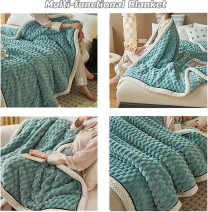 Versatile Blankets for Sofa Bedroom Bedspreads Camping, Super Soft Nap Throw Blankets Travel Blankets, Home Decoration Blankets, Easy to Maintain & Clean (200 * 150cm,Pink)