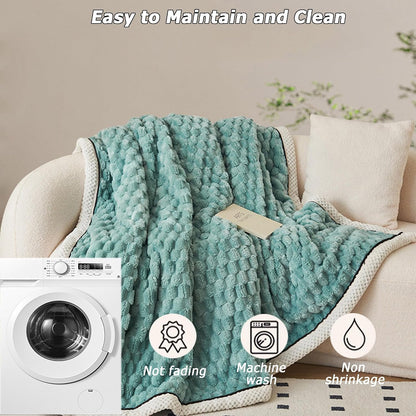 Versatile Blankets for Sofa Bedroom Bedspreads Camping, Super Soft Nap Throw Blankets Travel Blankets, Home Decoration Blankets, Easy to Maintain & Clean (200 * 150cm,Pink)