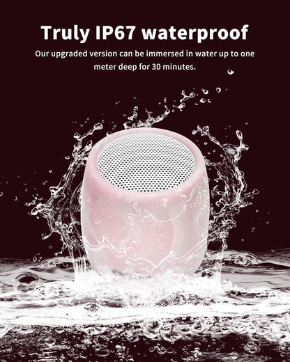 Small Speaker, IPX7 Waterproof Bluetooth Speaker with Robust Bass
