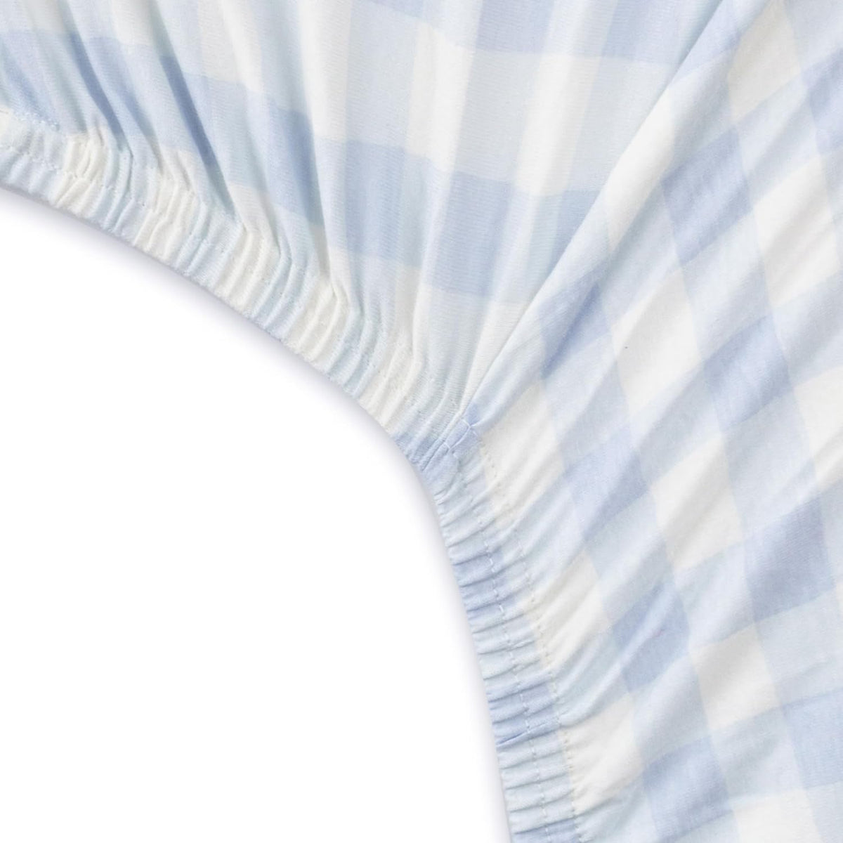 Unisex-Baby Fitted Crib Sheets Set Standard Mattress, 100% Organic Cotton Baby Boys, Girls, Neutral, 1 Pack - Peach Skin Painted Buffalo Check, One Size