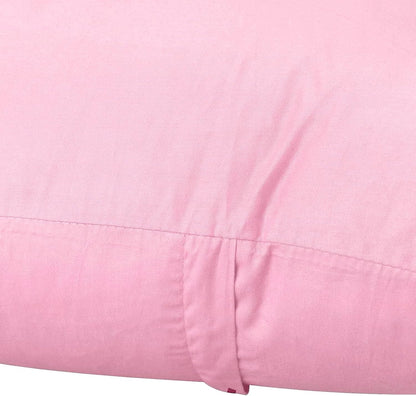 4-Pack 100% Cotton Solid Decorative Throw Pillow Covers 18x18 Pink