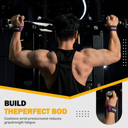 Lifting Straps for Weightlifting, Padded Wrist Straps for Gym