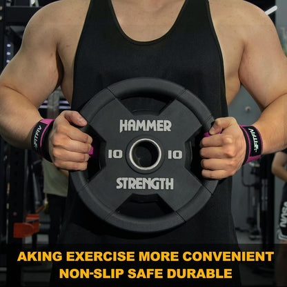 Lifting Straps for Weightlifting, Padded Wrist Straps for Gym