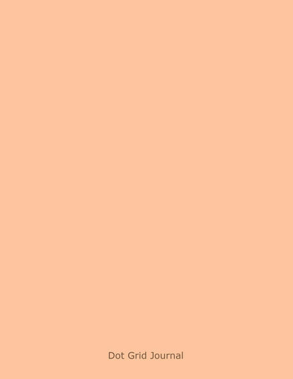 Dot Grid Journal: Pastel Peach Cover | Dotted Notebook