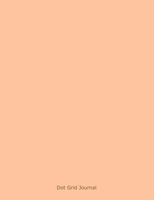 Dot Grid Journal: Pastel Peach Cover | Dotted Notebook