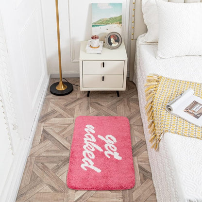 Pink Non-Slip Get Naked Bath Mat 20x31.5in