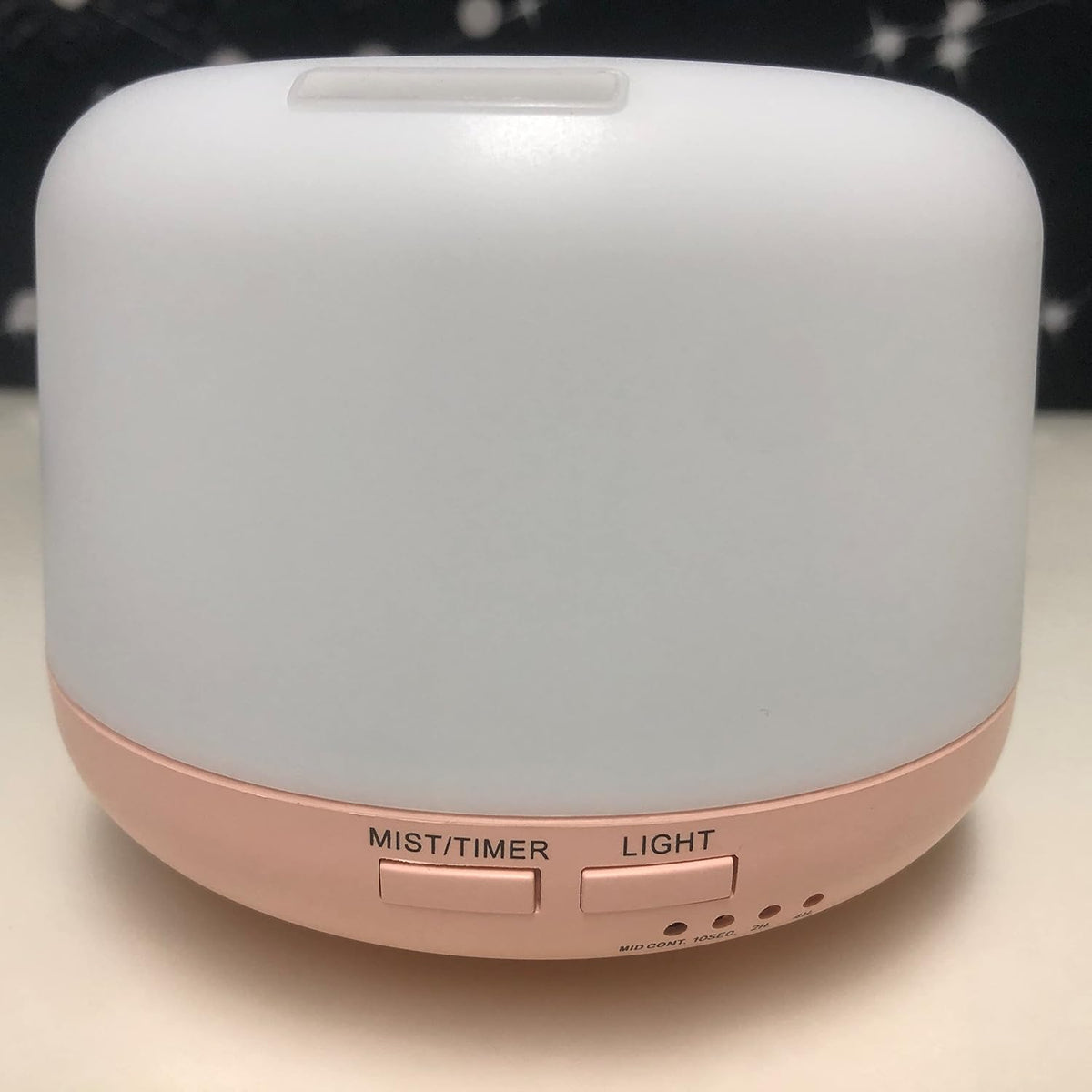 300ML Essential Oil Diffusesrs Remote Control, Aromatherapy Ultrasonic Diffuser, Cool Mist Aroma Humidfier Diffuser, 7 Color Changing LED Light, Auto-Off, Timer for Home, Room, Office, Kids.(Pink)