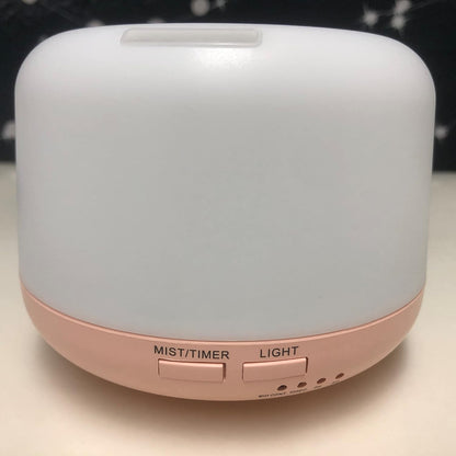 300ML Essential Oil Diffusesrs Remote Control, Aromatherapy Ultrasonic Diffuser, Cool Mist Aroma Humidfier Diffuser, 7 Color Changing LED Light, Auto-Off, Timer for Home, Room, Office, Kids.(Pink)