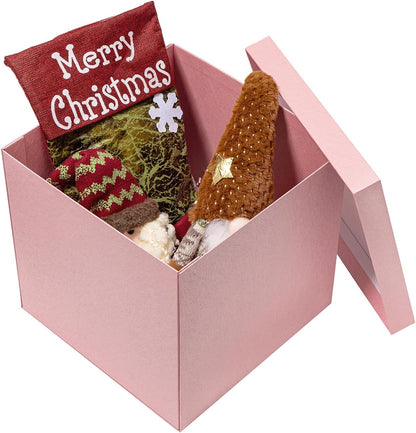 12x12x12 Inches Large Gift Box with Lid for Presents Pink 1 Pack