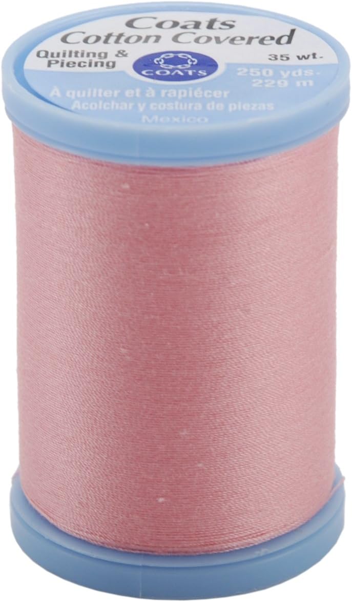 Coats Cotton Covered Quilting & Piecing Thread 250yd, Rose Pink
