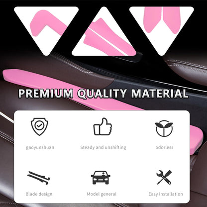 Car Seat Gap Filler 2 Pack,Car Gap Filler Organizer to Impede Items from Dropping,Essential Interior Car Accessories Seat Gap Plug (Pink)