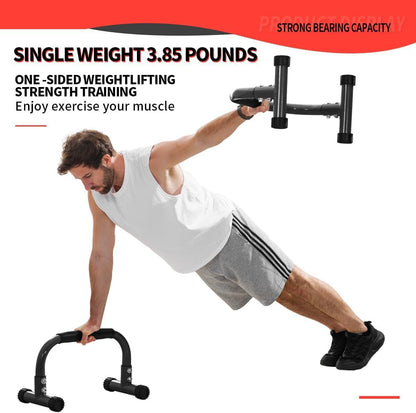 Teclor Push Up Bar, Parallettes Bars For L-sit & Dip, Heavy-Duty No Wobbling Parallel Bars Stand For Handstands, Full Planche, Calisthenics, 9.5in High Workout Stands for Home Fitness Training