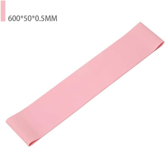 Portable Pink Hip Elastic Resistance Band for Women, Latex Exercise Loop Slight Elasticity, for Squat and Hip Thrusts Fitness Training