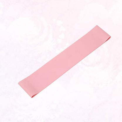 Portable Pink Hip Elastic Resistance Band for Women, Latex Exercise Loop Slight Elasticity, for Squat and Hip Thrusts Fitness Training
