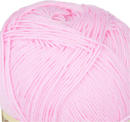 Diva Silk Effect 100% Microfiber Acrylic Yarn 1 Ball skeins 100gr 383yds Color (185 - Baby Pink)