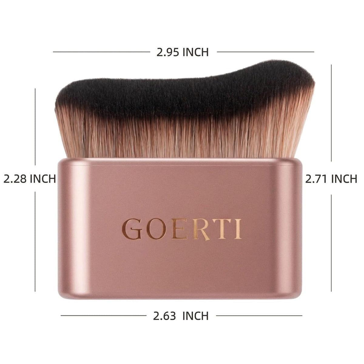 Premium Body Makeup Brush - Streak-Free Self Tanner Applicator & Kabuki Blending Brush for Sunless Tanning, Leg Makeup, Foundation, Bronzer & Body Shimmer | Ultra-Soft Dense Vegan Beauty Tool