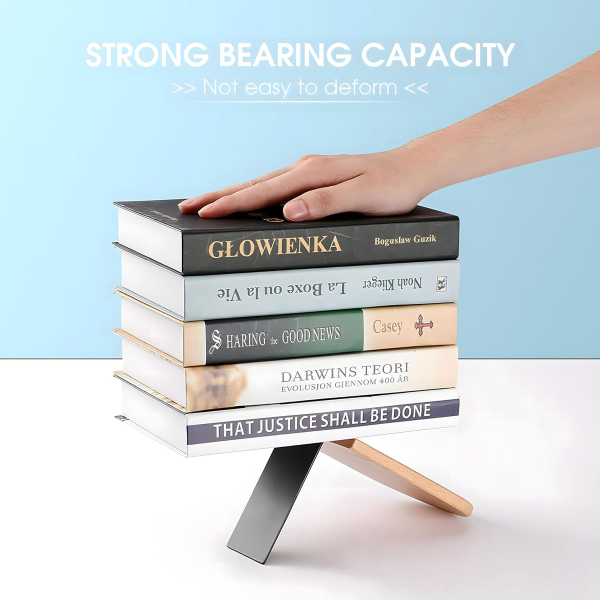 2PCS Pink Wood Bookends for Shelves, Glitter Rose Gold Pink Marble Book Ends Book Stand Supports for Home Office School Study Room Girl Desk Shelves Decor - 1 Pair