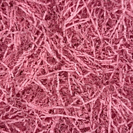 Pink Crinkle Cut Paper Shred Filler, 5oz Decorative Gift Basket Filler, Cushioning Packing Material for Gift Boxes, Bags, DIY Crafts, Party Supplies & Shipping Protection