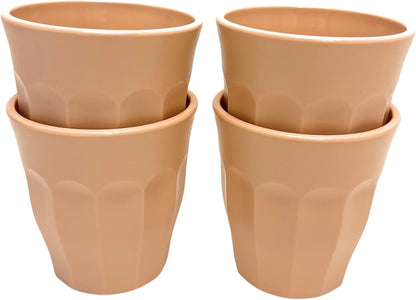 Home Unbreakable Cups and Tumblers 4pk (Bold Collection) (Peach, Cup 175ml (5oz))