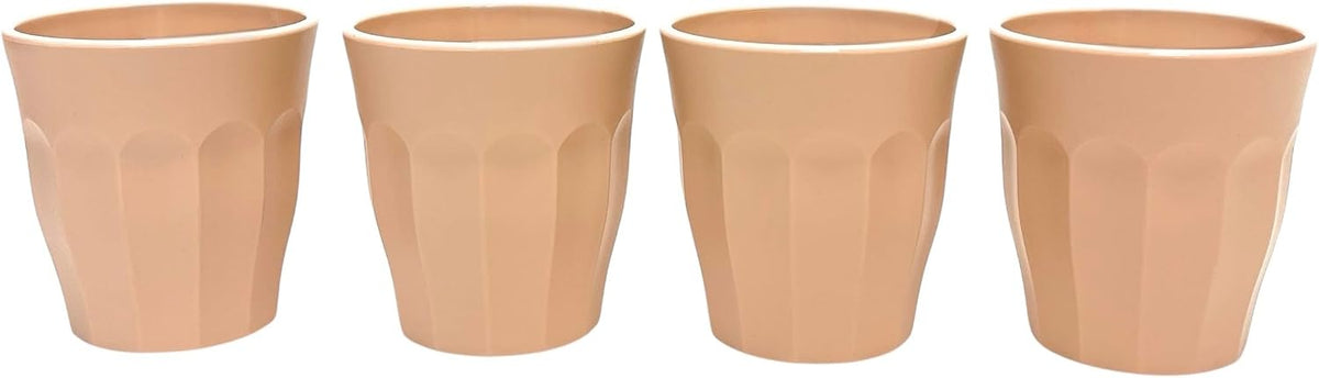 Home Unbreakable Cups and Tumblers 4pk (Bold Collection) (Peach, Cup 175ml (5oz))