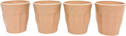 Home Unbreakable Cups and Tumblers 4pk (Bold Collection) (Peach, Cup 175ml (5oz))