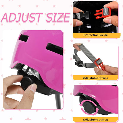 Adjustable Kids Bike Skateboard Helmet for Girls Boys Toddlers