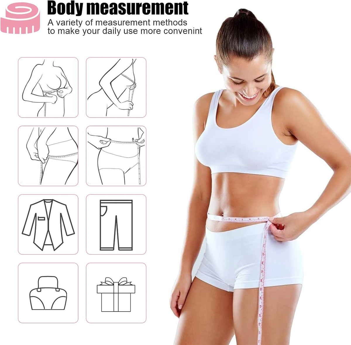 Tape Measures Retractable, Fabric Measuring Tape, 60 Inch Small Sewing Tape Measure for Craft Nursing Medical Travel(3 Pack/Green,Blue,Pink)