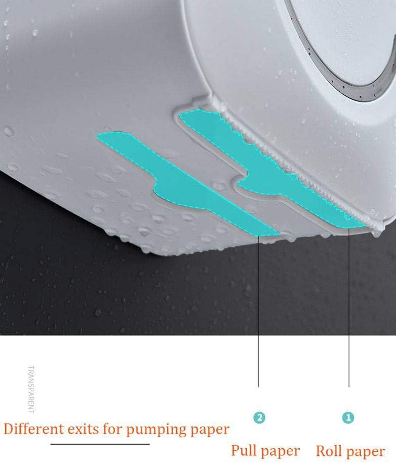 Toilet Paper Holder, Wall Mount Toilet Paper Holder Stand No Drilling Toilet Roll Holder for Bathroom Hotel Kitchen-Pink