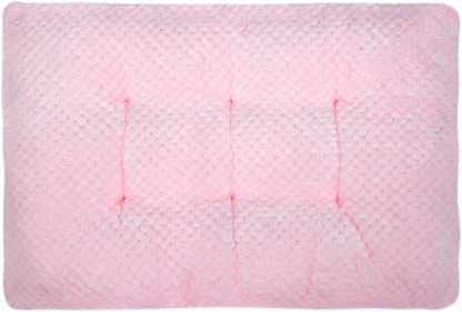 Fuzzy Deluxe Pet Beds, Super Plush Dog or Cat Beds Ideal for Dog Crates, Machine Wash & Dryer Friendly (15" x 23", S-Baby Pink)