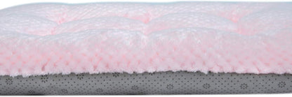 Fuzzy Deluxe Pet Beds, Super Plush Dog or Cat Beds Ideal for Dog Crates, Machine Wash & Dryer Friendly (15" x 23", S-Baby Pink)
