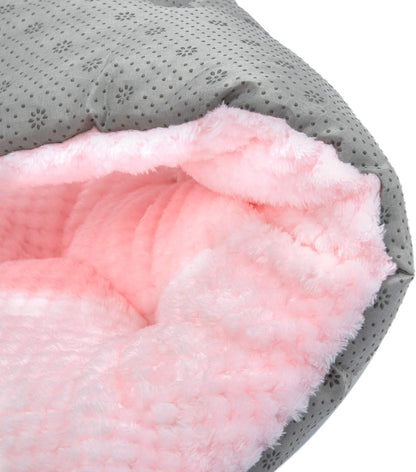 Fuzzy Deluxe Pet Beds, Super Plush Dog or Cat Beds Ideal for Dog Crates, Machine Wash & Dryer Friendly (15" x 23", S-Baby Pink)