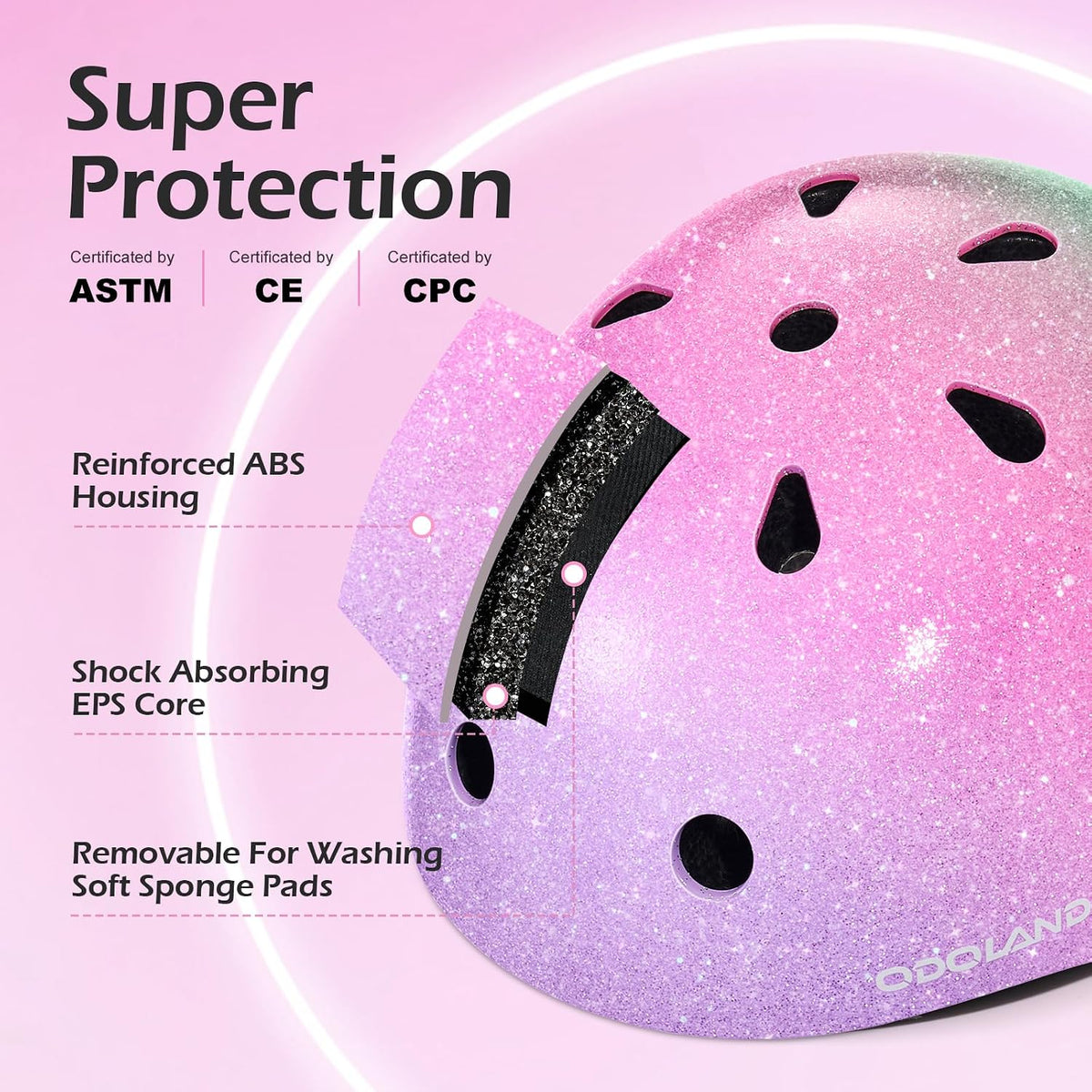 Kids Bike Helmet for Boy Girl Age 3-8 for Cycling, Scooter, Skating