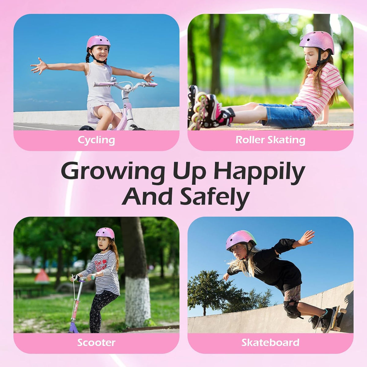 Kids Bike Helmet for Boy Girl Age 3-8 for Cycling, Scooter, Skating