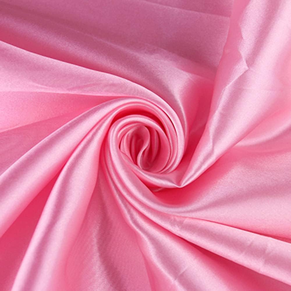 10 Pack Pink Satin Table Runners 12 x 108 Inches for Wedding Party Birthday Banquet Bridal Shower Baby Shower Engagement Table Decorations
