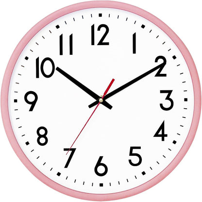 Wall Clock Silent Wall Clocks Battery Operated 8 Inch Modern Non Ticking Analog Clock Decorative for Kitchen Room Bedroom Living Classroom Office
