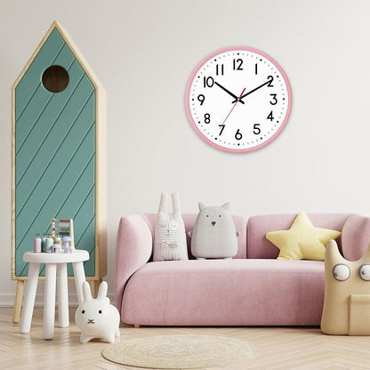 Wall Clock Silent Wall Clocks Battery Operated 8 Inch Modern Non Ticking Analog Clock Decorative for Kitchen Room Bedroom Living Classroom Office