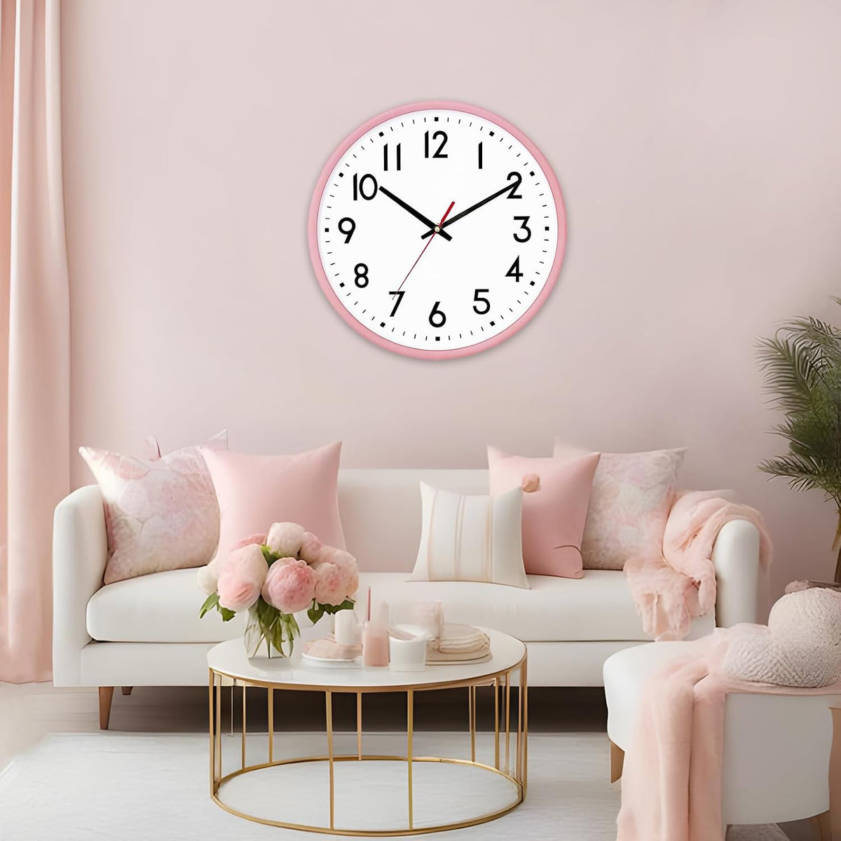 Wall Clock Silent Wall Clocks Battery Operated 8 Inch Modern Non Ticking Analog Clock Decorative for Kitchen Room Bedroom Living Classroom Office