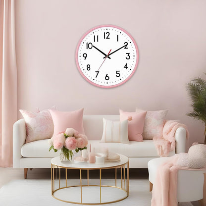 Wall Clock Silent Wall Clocks Battery Operated 8 Inch Modern Non Ticking Analog Clock Decorative for Kitchen Room Bedroom Living Classroom Office
