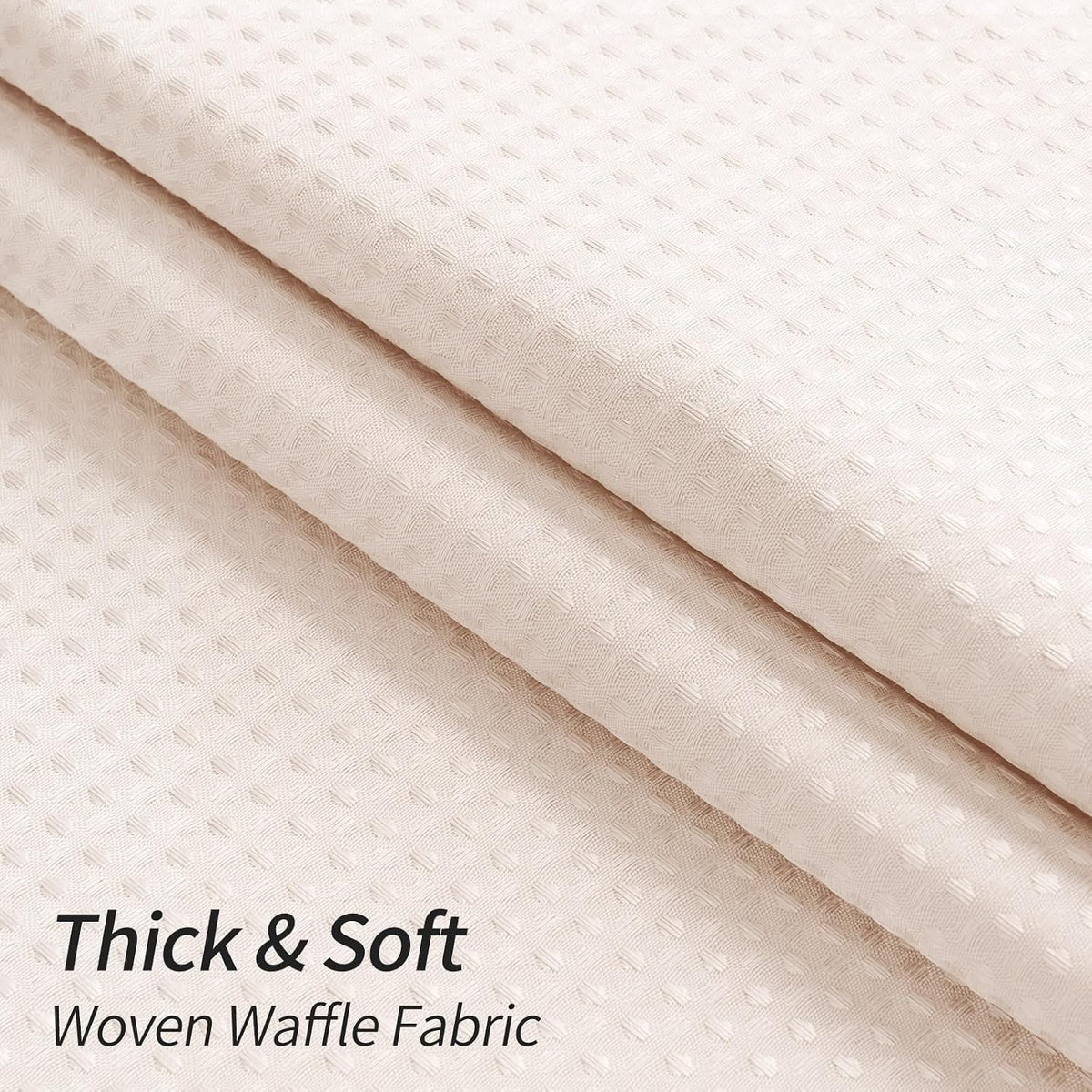 Luxury Textured Fabric Shower Curtainwith Snap-in Liner Blush Pink,72x72