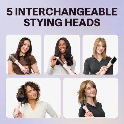 Blow Dryer Brush Set, Wavytalk Air Sculpt 5-in-1 Hot Air Brush Set