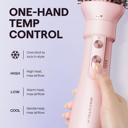 Blow Dryer Brush Set, Wavytalk Air Sculpt 5-in-1 Hot Air Brush Set
