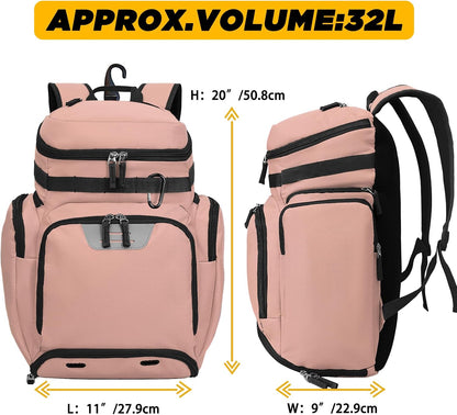Goloni Basketball Backpack,Large Sports Bag with Ball Compartment & Shoe Compartment, Best for Basketball, Soccer