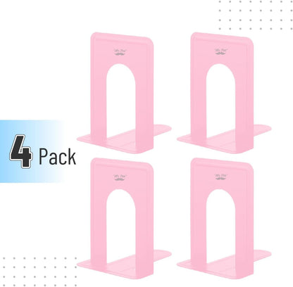 Book Ends, 4 Pack, Light Pink