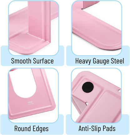 Book Ends, 4 Pack, Light Pink