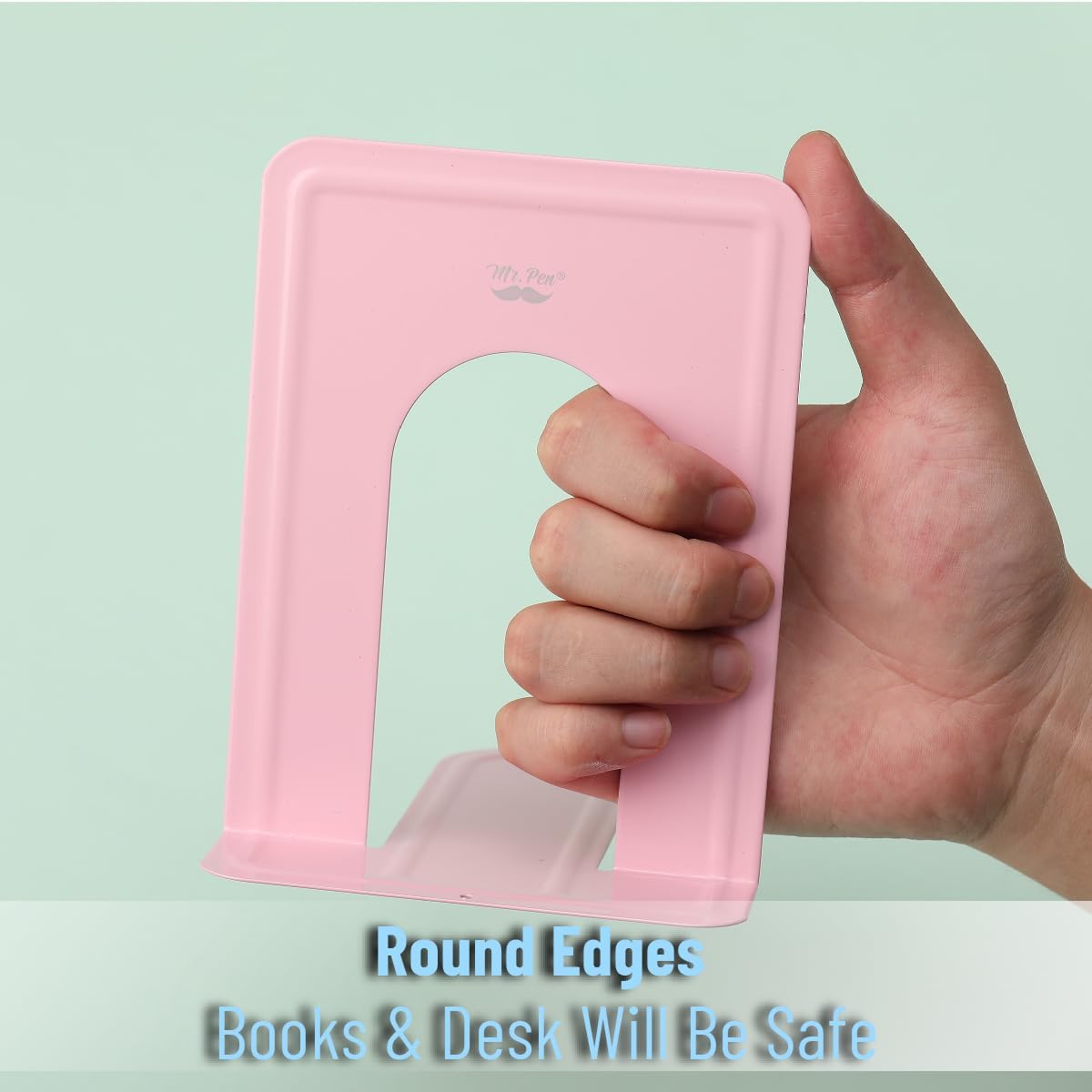 Book Ends, 4 Pack, Light Pink