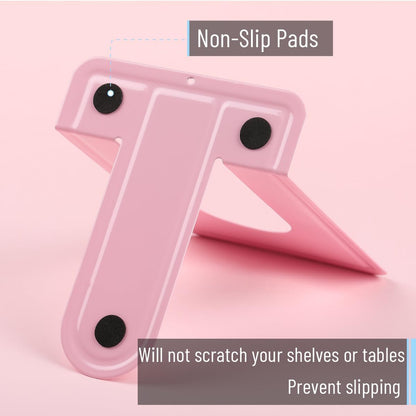 Book Ends, 4 Pack, Light Pink