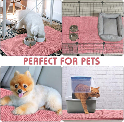 4 Pcs Guinea Pig Cage Liner, 16 x 24 Inch, Pink